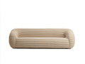 Sofás 2 plazas de tela 180x90x72 cm - beige - diseño moderno con brazos redondeados