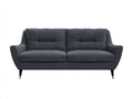 Sofás 2 plazas tapizado tela 175x88x86 cm - gris oscuro - estilo contemporáneo